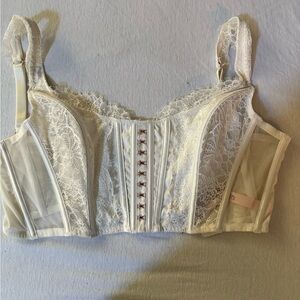Victoria’s Secret Dream Angela White Lace Corset Top